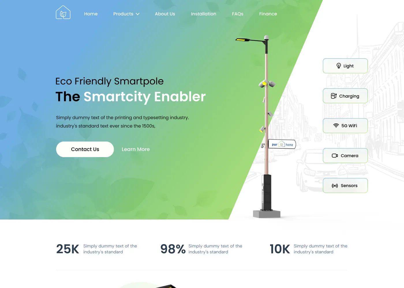Go Green website screenshot